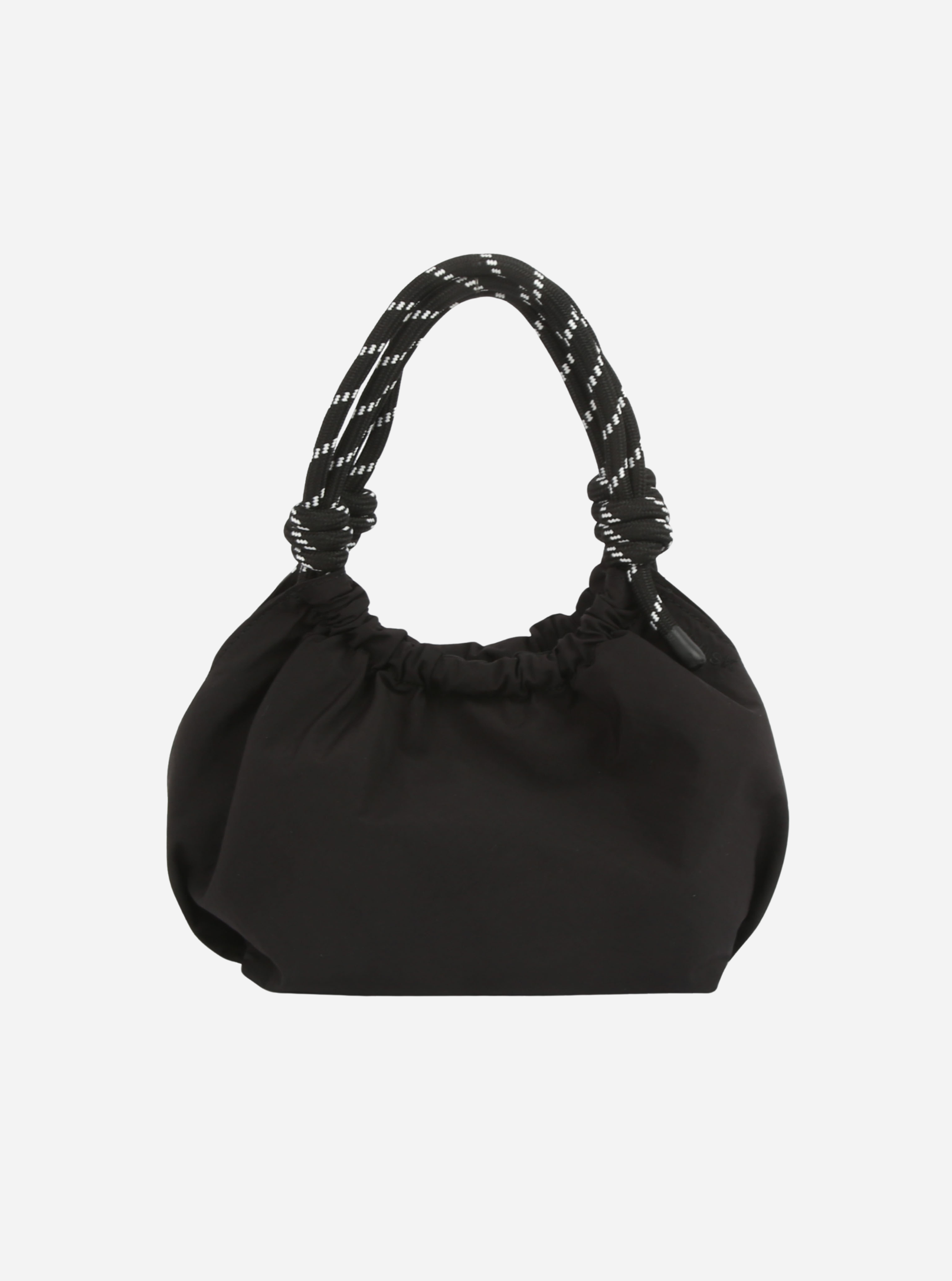 Nous Sommes Labels Black handbag with a textured handle by Hvisk