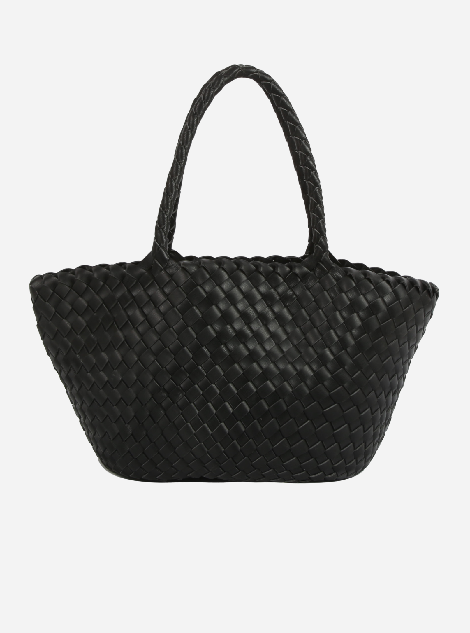 Nous Sommes Labels Black woven shoulder bag by Hvisk