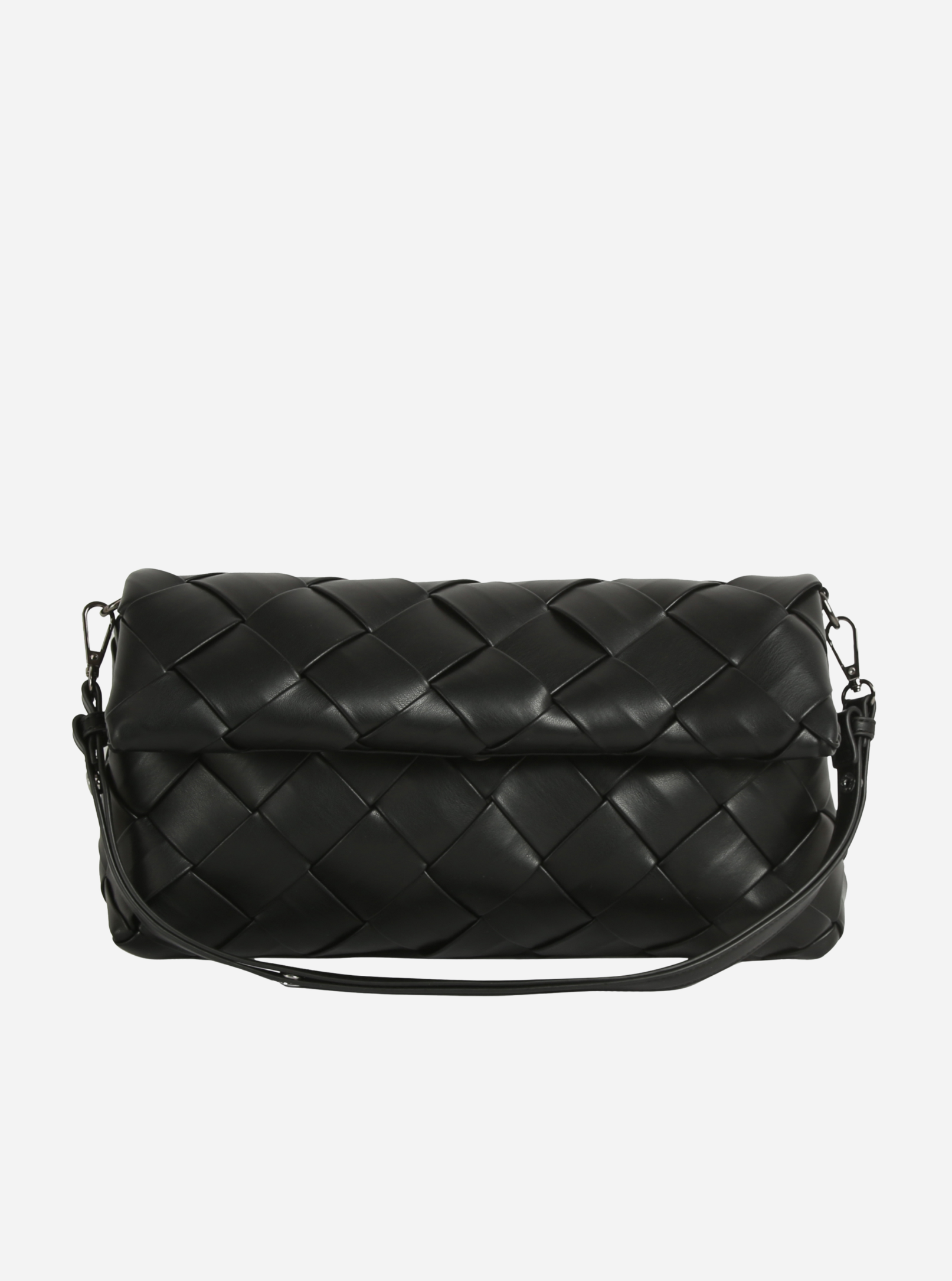 Nous Sommes Labels Black woven handbag by Hvisk