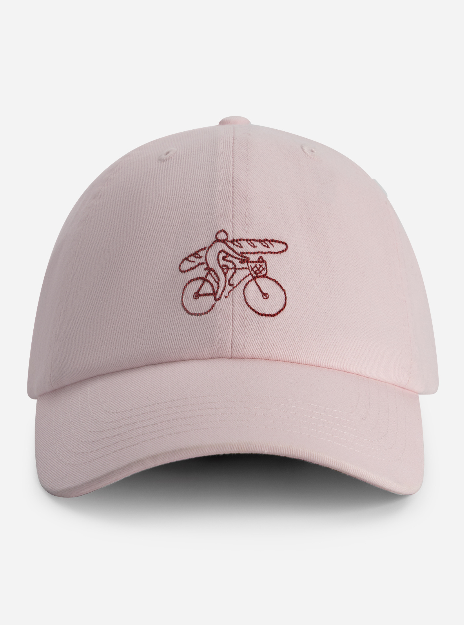 Pink cap with embroidery by Nous Sommes Labels