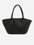 Nous Sommes Labels Black woven shoulder bag by Hvisk