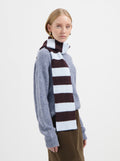 Sennie Striped Scarf - Light Blue