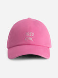 Pink cap with 'Très Chic' rhinestone by Nous Sommes Labels 