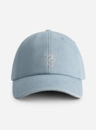 Light blue  cap with rhinestone flower by Nous Sommes Labels 
