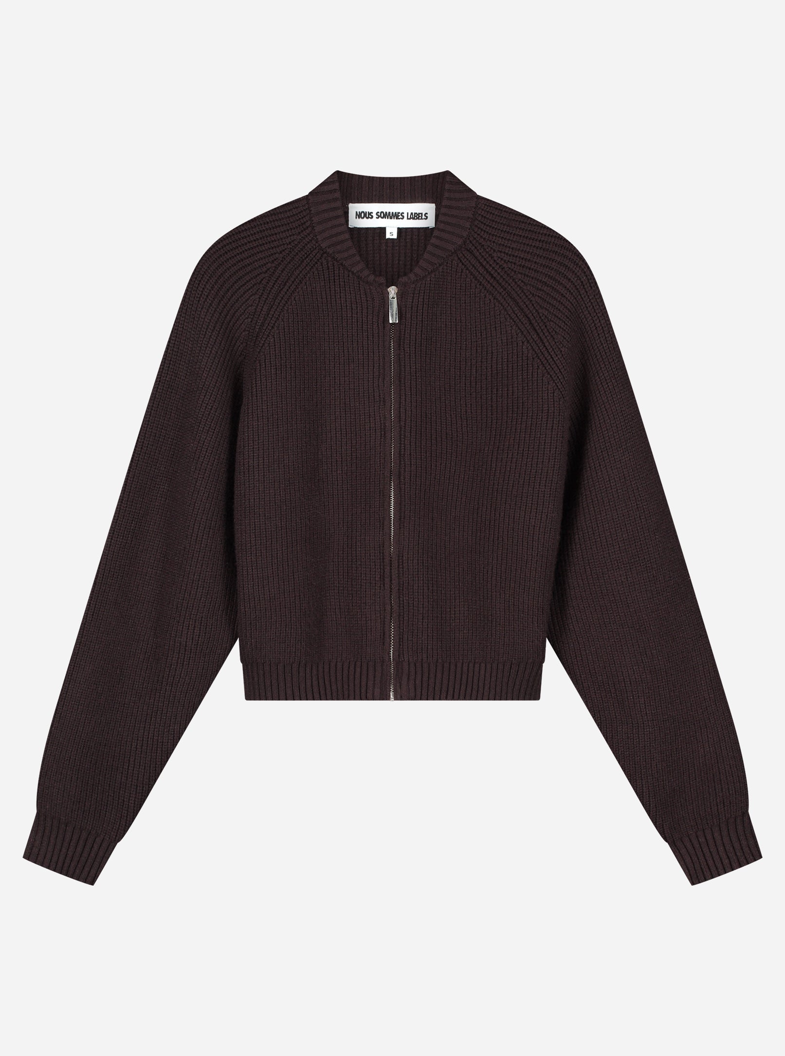Lara Zip Cardigan Brown - Nous Sommes Labels – NOUS SOMMES LABELS
