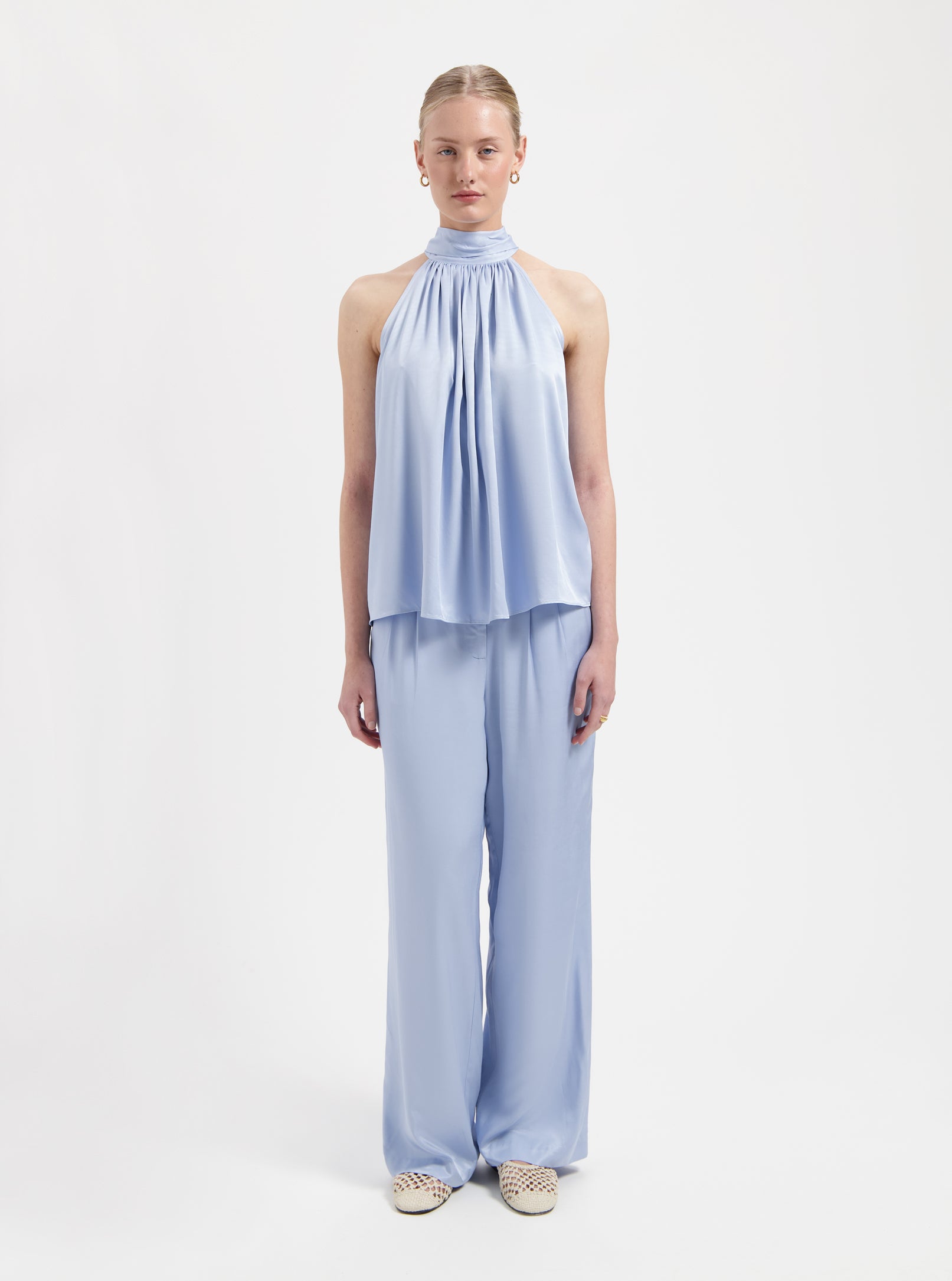 Josie Pleated Pants Light Blue - Nous Sommes Labels – NOUS SOMMES