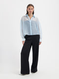 Light blue transparent oversized blouse by Nous Sommes Labels 