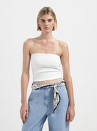 White tube stretch top by Nous Sommes Labels 