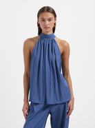 Blue halter top by Nous Sommes Labels 