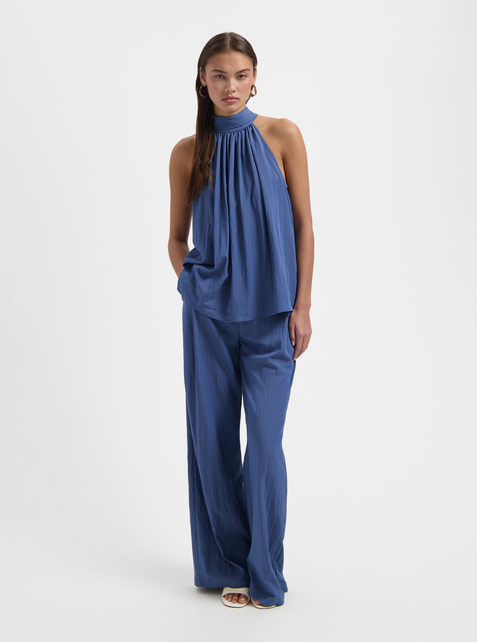 Mellie Tencel Trousers Blue - Nous Sommes Labels – NOUS SOMMES LABELS