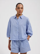 Blue Gingham Blouse by Nous Sommes Label