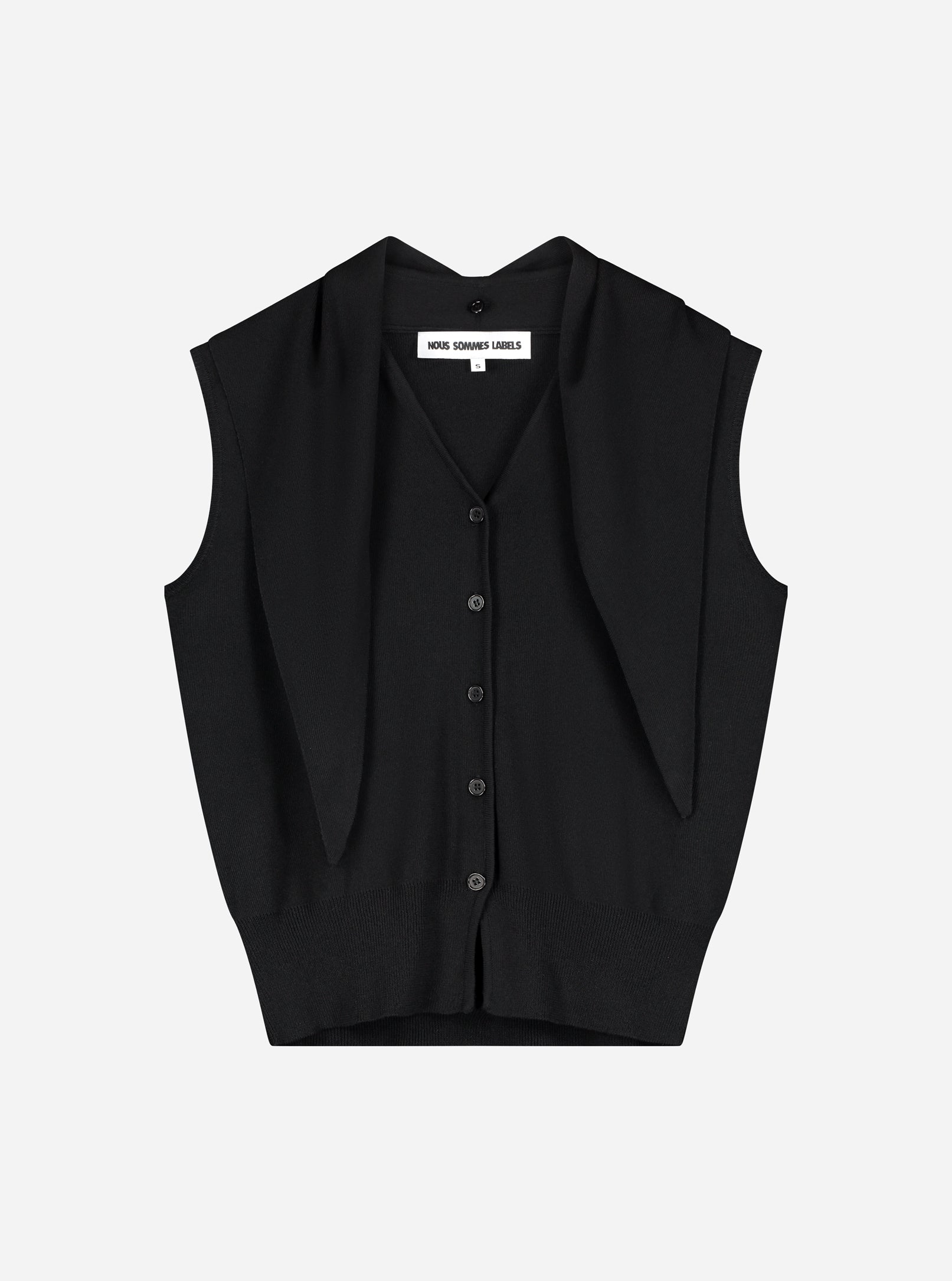 Nika Scarf Top Black - Nous Sommes Labels – NOUS SOMMES LABELS