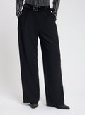 Model wearing the Gabbie Trousers in Black - NOUS SOMMES LABELS