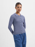 Winnie Polo Knit - Light Blue